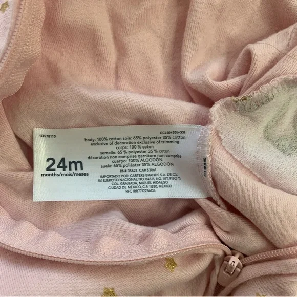 Carter's Kids Pajama Set - Pink, Orange, and Purple - Picture 8 of 13